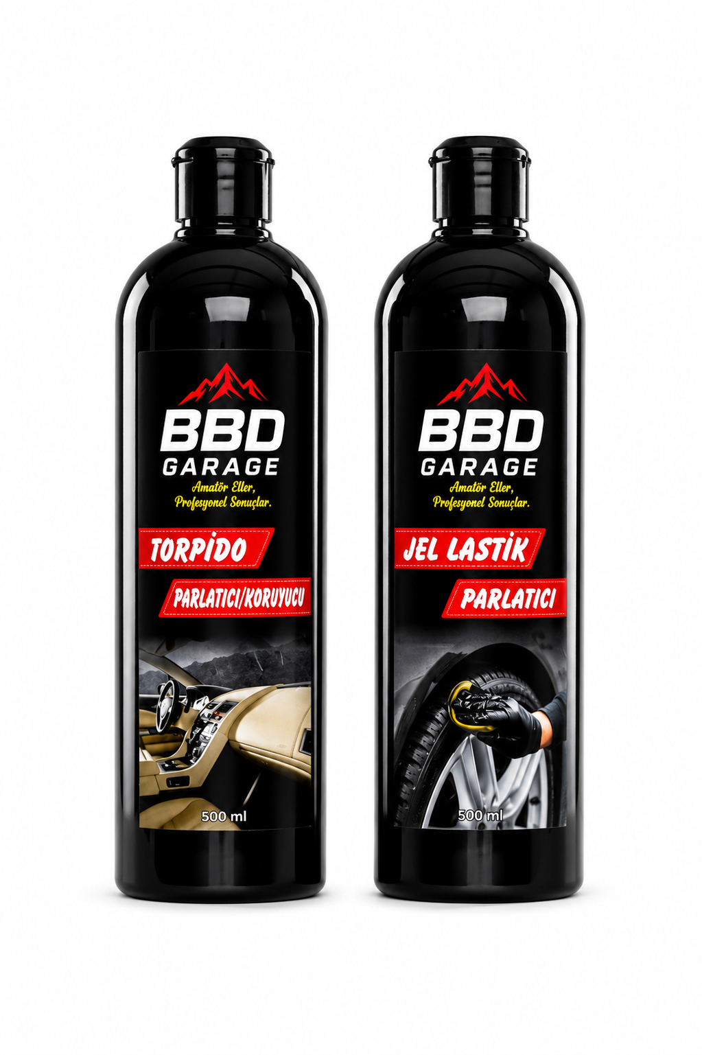 BBD GARAGE Torpido Parlatıcı + Jel Lastik Parlatıcı İkili Set