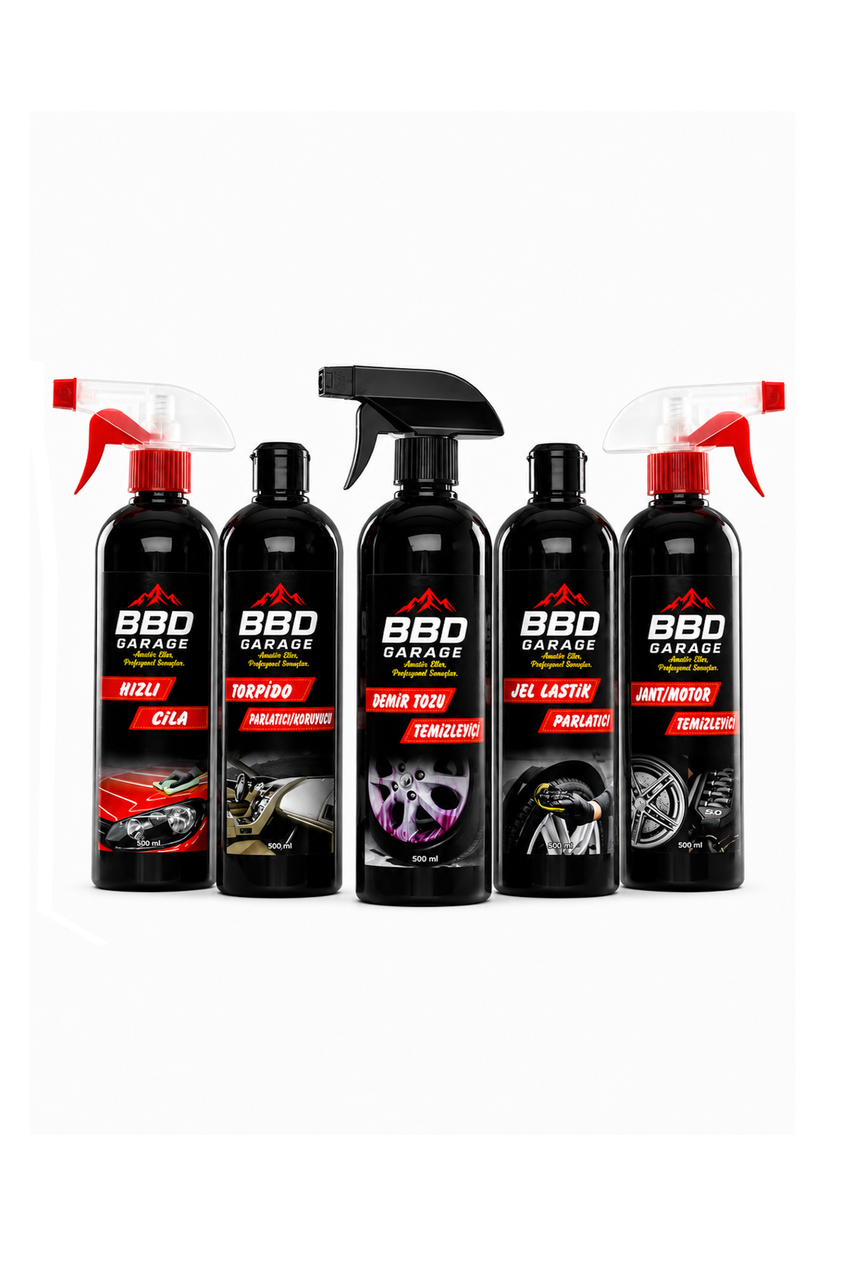 BBD GARAGE 7'li Eksiksiz Araç Bakım Seti